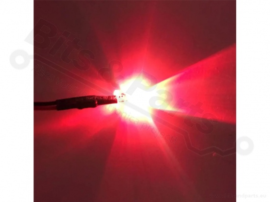 LED 5mm Red Clear Pre-wired for 5V-12V